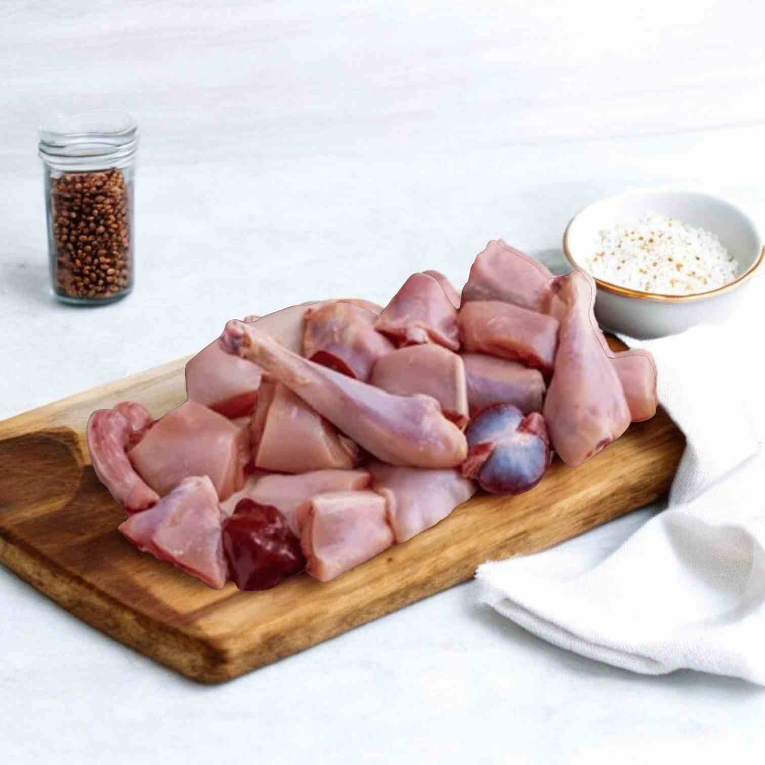 Local Country Chicken (Full and Dressed) (Pre Cut) - Without Skin